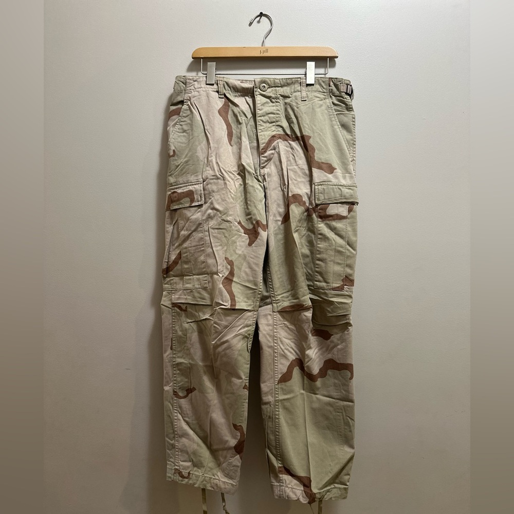 1991 Desert Storm Early DOD Issue Med Short Camo Pants Army DCU Camouflage NYCO